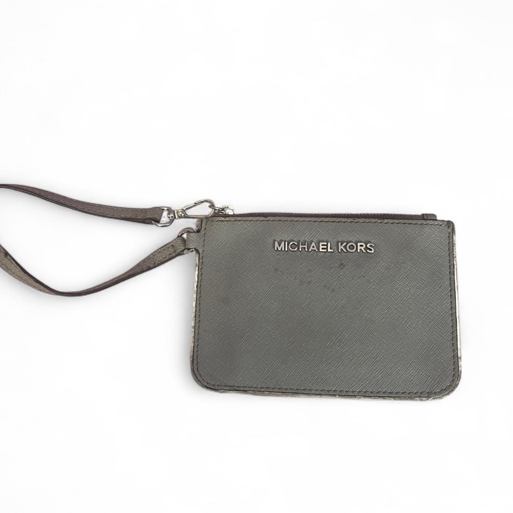 Michael Kors Grey & Silver Wristlet